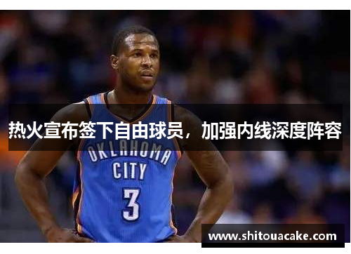 热火宣布签下自由球员，加强内线深度阵容